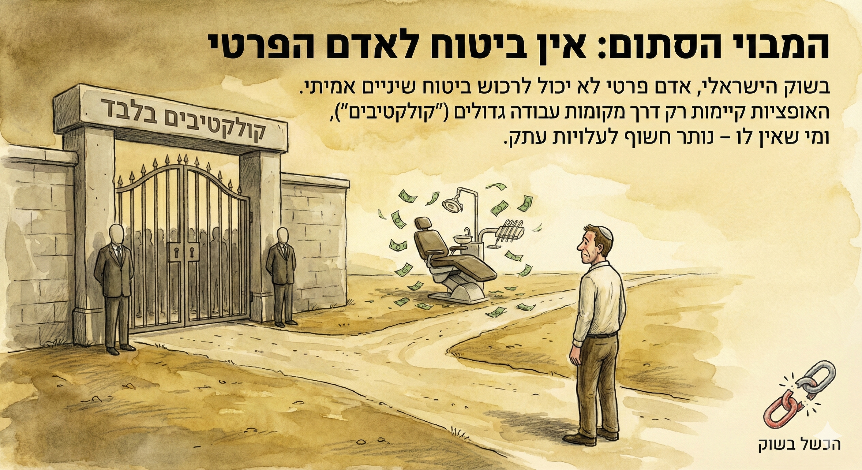 המבוי הסתום - אין ביטוח לאדם הפרטי